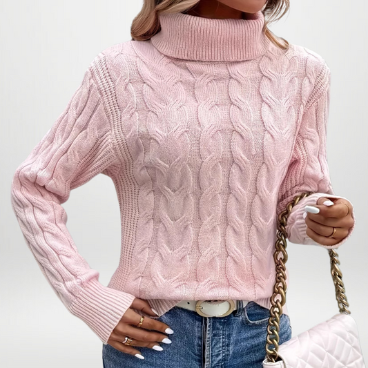 Grace - Turtleneck Knitted Sweater for Women