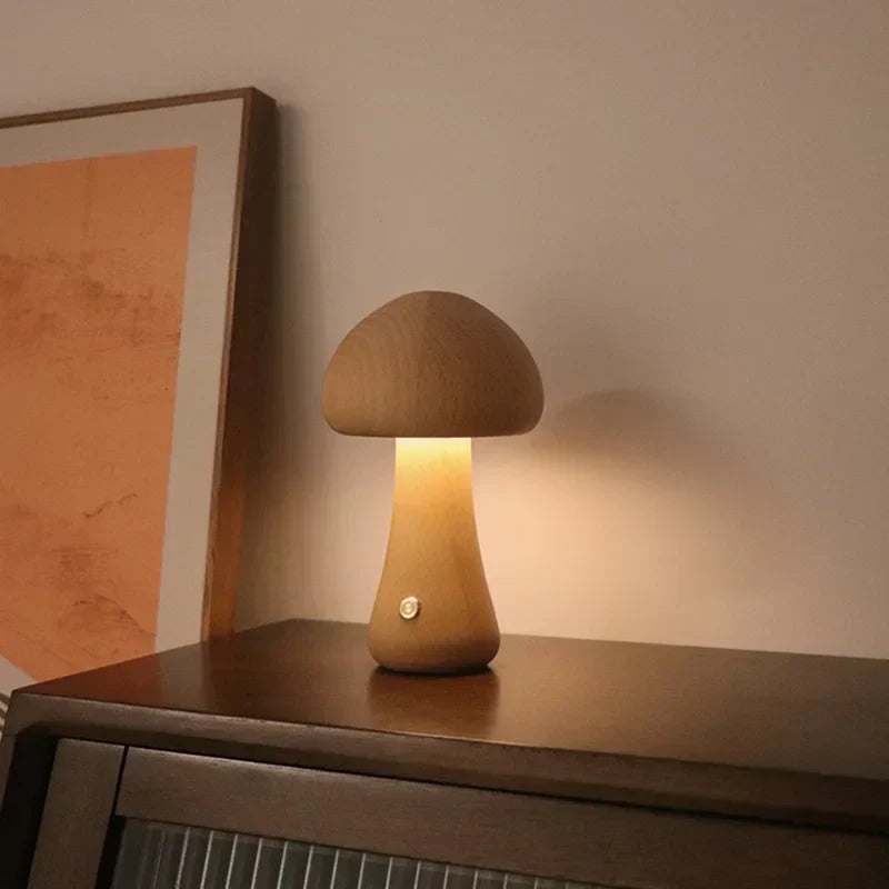 GlowMush Touch Lamp: Soft Light Decorative LED Table Lamp for Bedroom & Children's Room Ambience