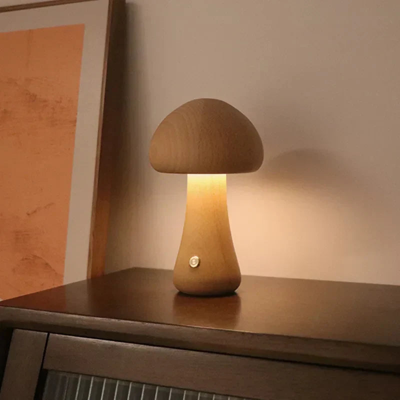 GlowMush Touch Lamp: Soft Light Decorative LED Table Lamp for Bedroom & Children's Room Ambience
