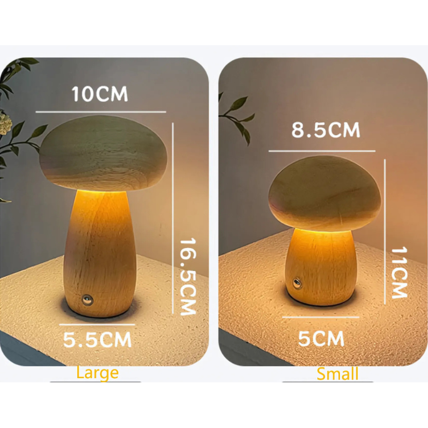 GlowMush Touch Lamp: Soft Light Decorative LED Table Lamp for Bedroom & Children's Room Ambience